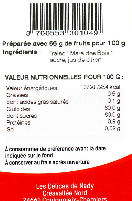 Confiture de Mara des Bois – Image 2